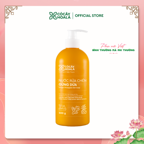 Nước Rửa Chén Thiên Nhiên Gừng Dứa Cỏ Cây Hoa Lá 500g