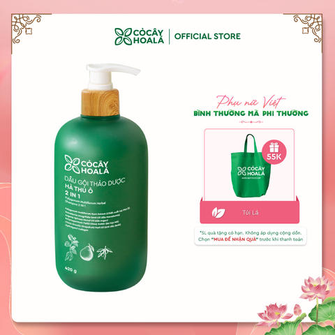 Dầu Gội Thảo Dược Hà Thủ Ô 2IN1 Cỏ Cây Hoa Lá 420G