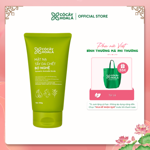 Mặt Nạ Tẩy Da Chết Bơ Nghệ Cỏ Cây Hoa Lá 150g SẠCH SÂU - CẤP ẨM