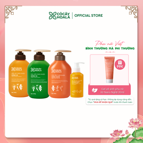 Combo Chăm Sóc Cơ Thể Mẹ Bầu Toàn Diện Cỏ Cây Hoa Lá