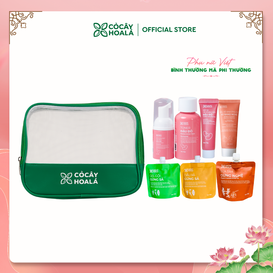 Túi Đi đi - Bộ sản phẩm chăm sóc cơ thể toàn diện, nhỏ gọn khi mang đi du lịch