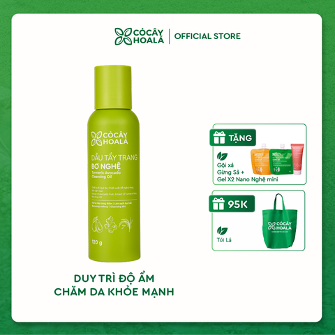 Dầu Tẩy Trang Bơ Nghệ Cỏ Cây Hoa Lá 120ml Sạch Sâu