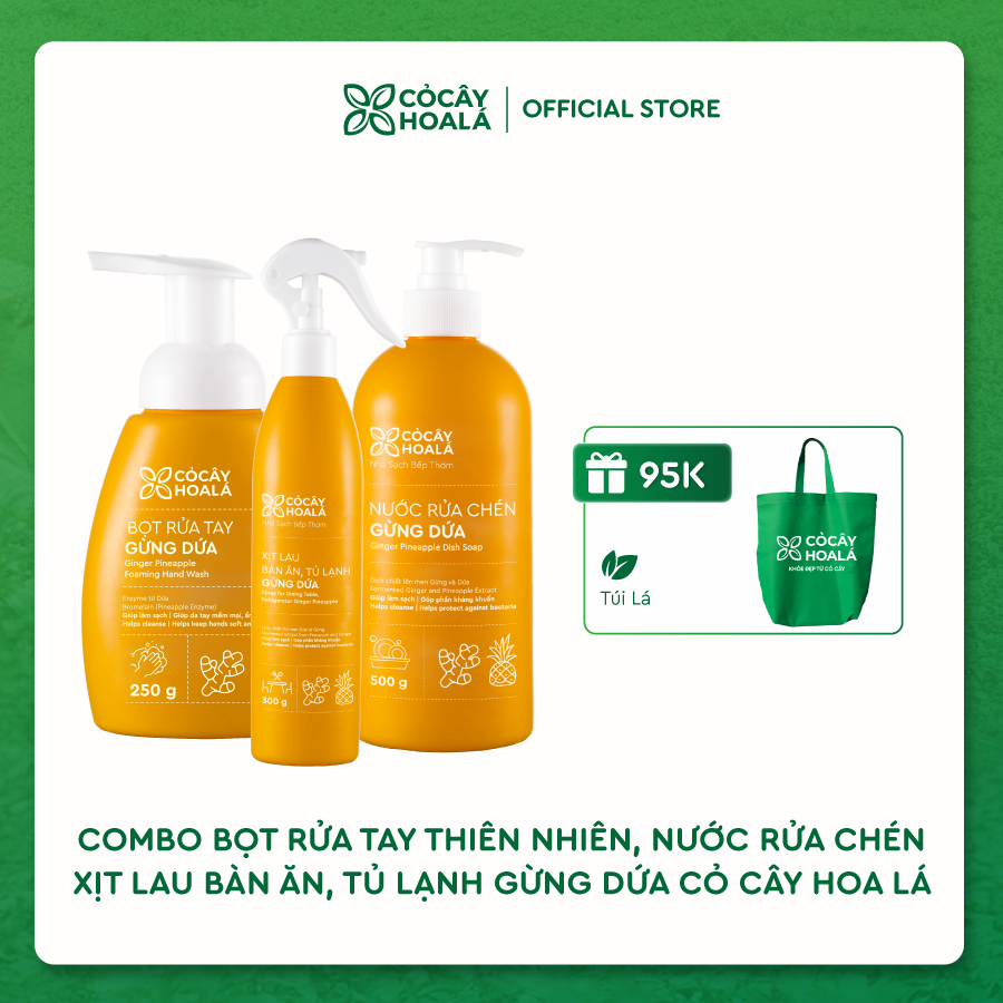 Combo Nhà sạch bếp thơm Cỏ Cây Hoa Lá