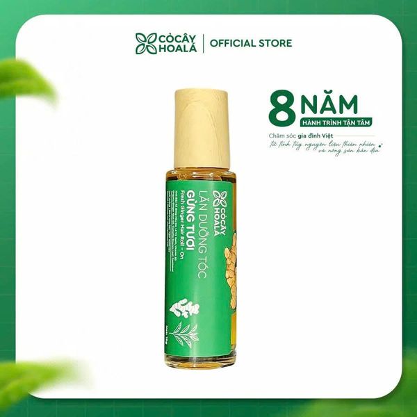 Nước dưỡng tóc Gừng tươi Cỏ Cây Hoa Lá 15g góp phần giảm tình trạng rụng tóc