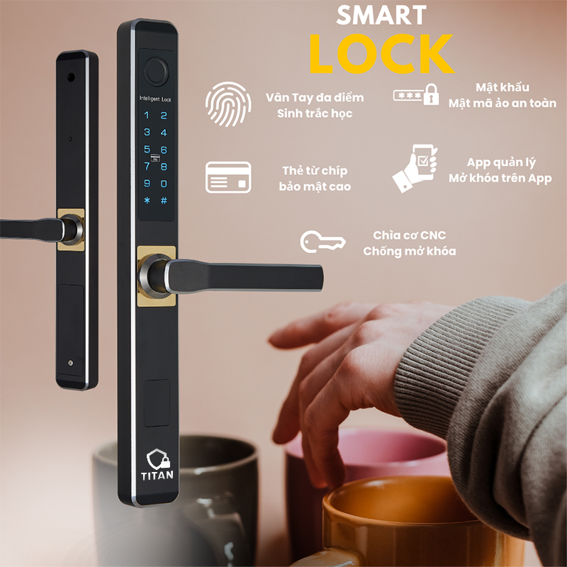 Khóa vân tay cửa nhôm PRO3A