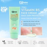  Kem Chống Nắng Vitamin B5 Phục Hồi Da - BENEW Vitamin B5 Daily Sun Protection Face Cream 70ml 