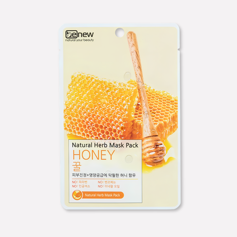 Bộ 10 miếng đắp mặt nạ Benew Natural herb Mask Pack - Honey 22ml