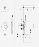 Sen tắm âm tường FC-4050-3