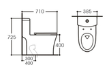 Bồn cầu liền khối Tkm-101