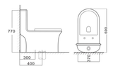 Bồn cầu liền khối Tkm-102