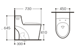 Bồn cầu liền khối Tkm-107