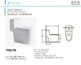 Bồn cầu liền khối Tkm-116
