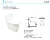 Bàn cầu liền khối Tkm-137f