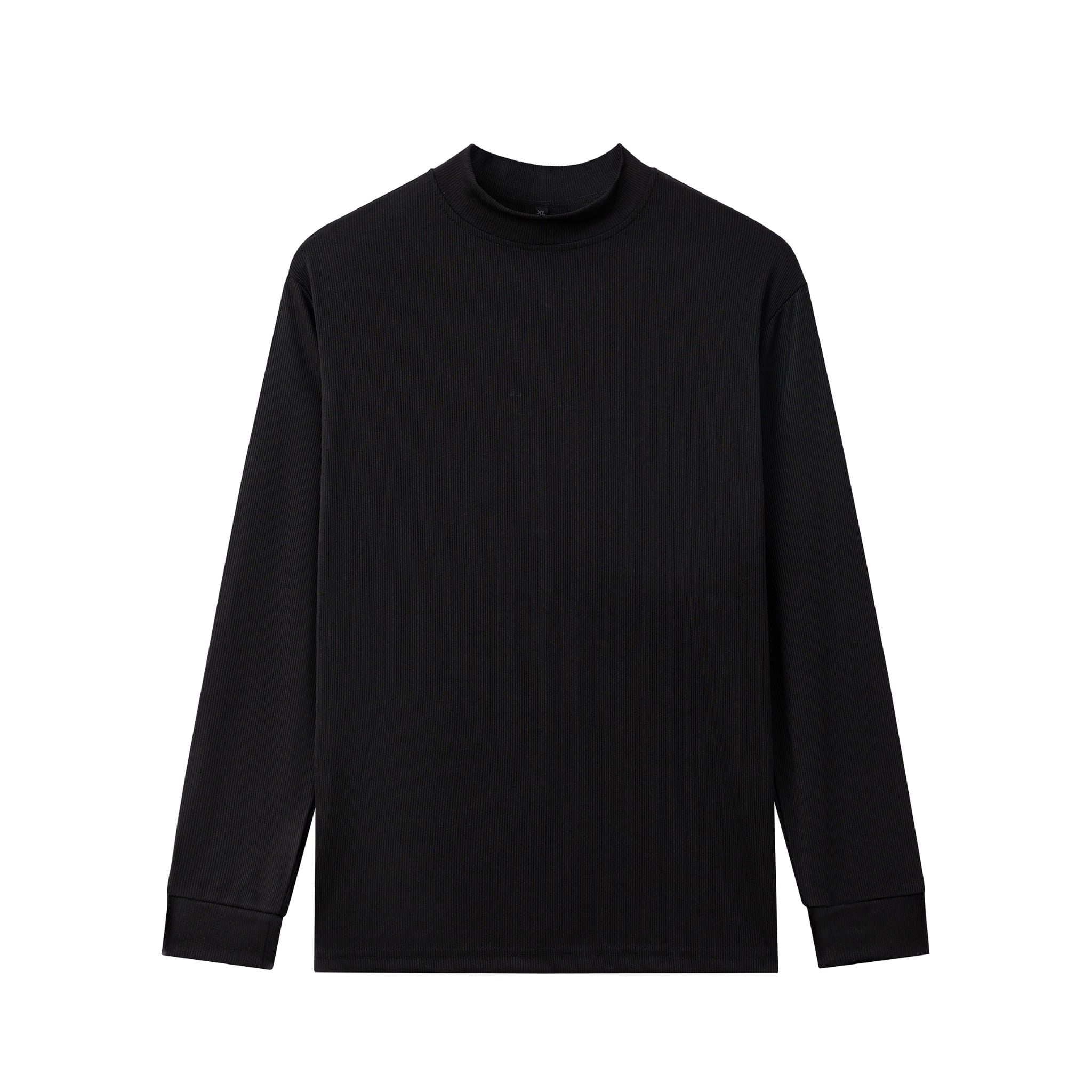  Áo Thun Tăm Dài Tay Nam TUTO5 Menswear AT07- Áo Phông Giữ Nhiệt Nam Cổ Cao Body Slim fit Tôn Dáng Cao Cấp 