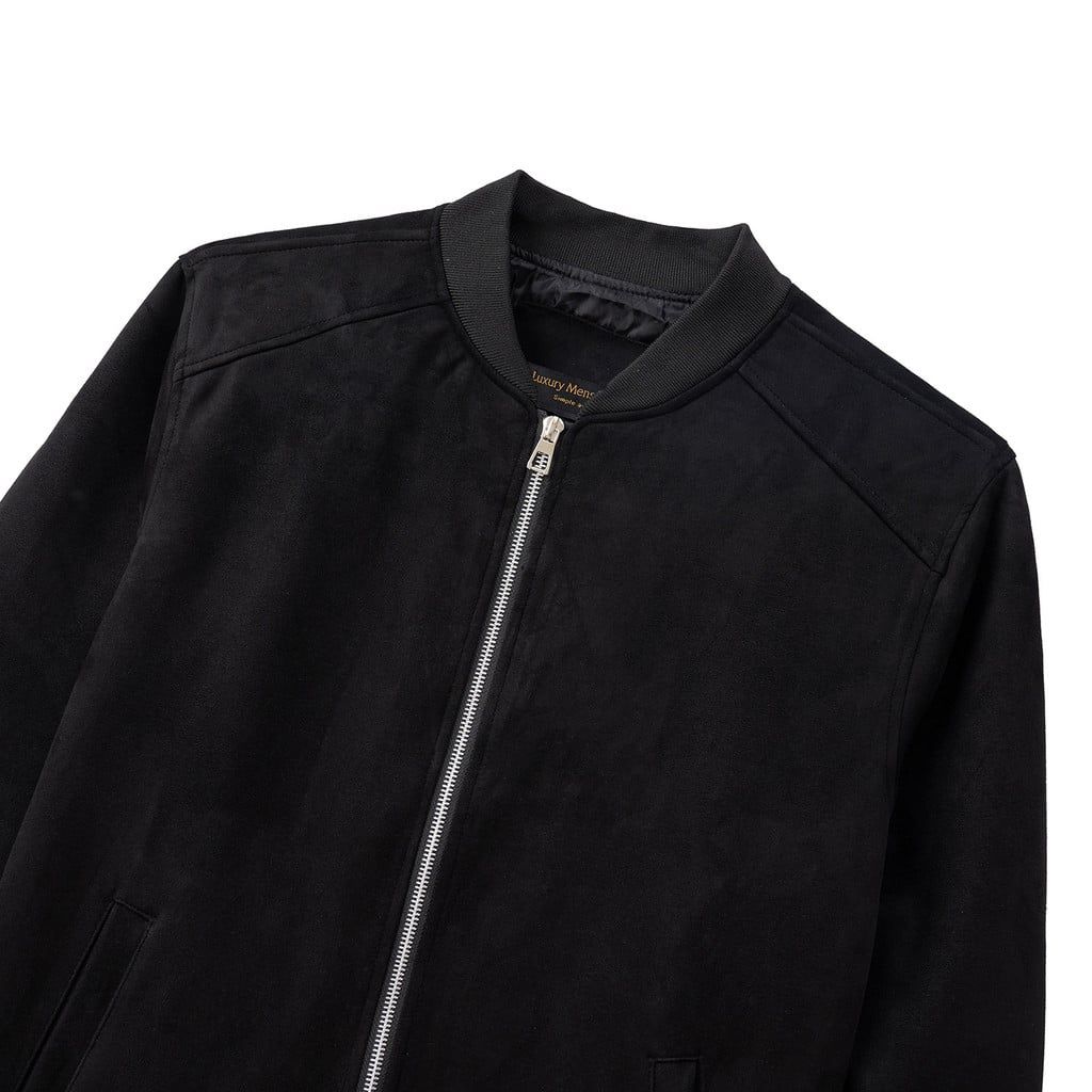  Áo Khoác Bomber Da Lộn Tay Chun - AK04 