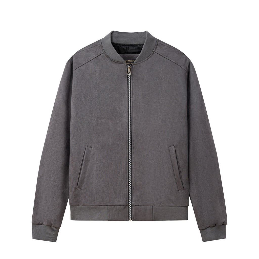  Áo Khoác Bomber Da Lộn Tay Chun - AK04 