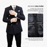  Áo Vest 6 Cúc Đồng Ve Nhọn - AVN04 