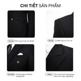  Áo Vest 6 Cúc Đồng Ve Nhọn - AVN04 