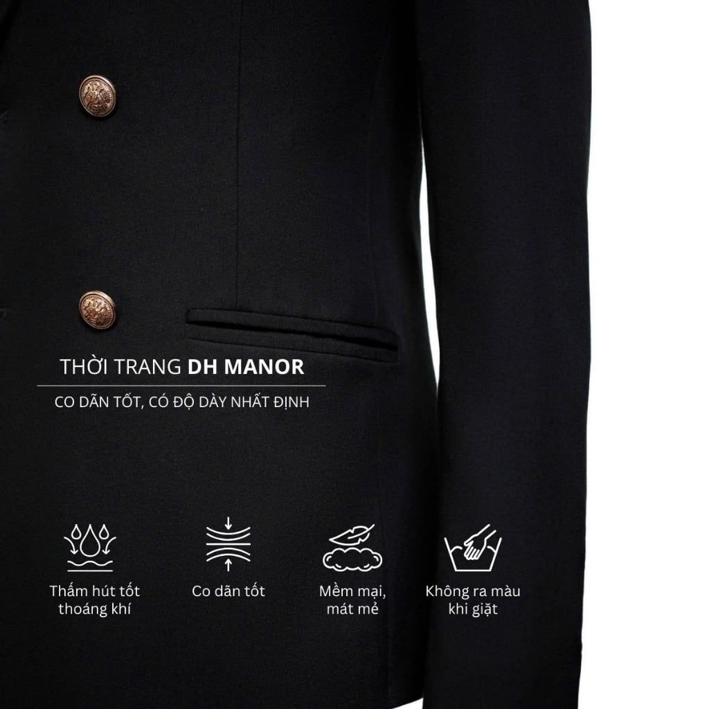  Áo Vest 6 Cúc Đồng Ve Nhọn - AVN04 