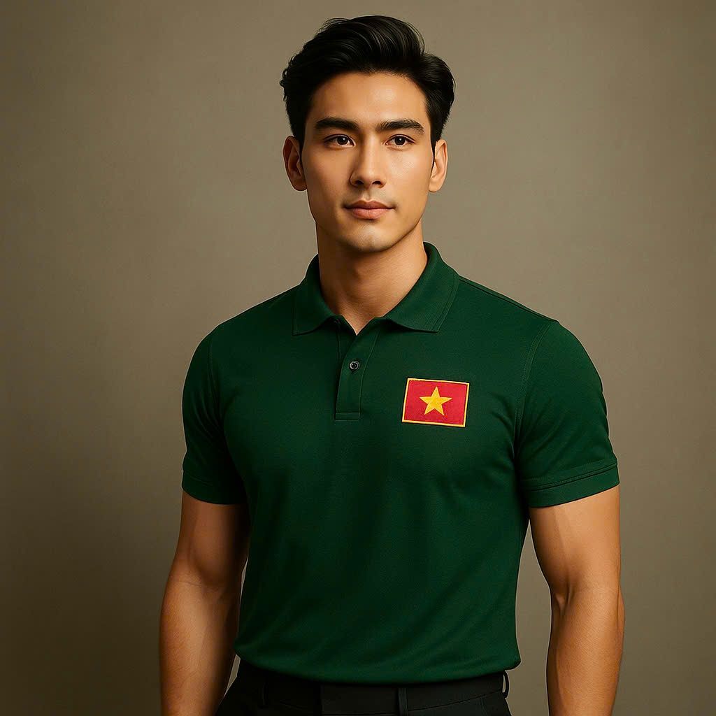  Áo Polo Cờ Đỏ Sao Vàng Việt Nam - ATVN001 