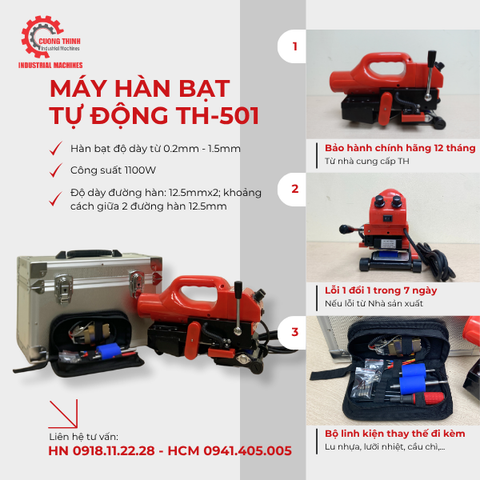 Máy hàn bạt nhựa TH-501