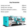 Máy tiện để bàn gia công kim loại BL200G