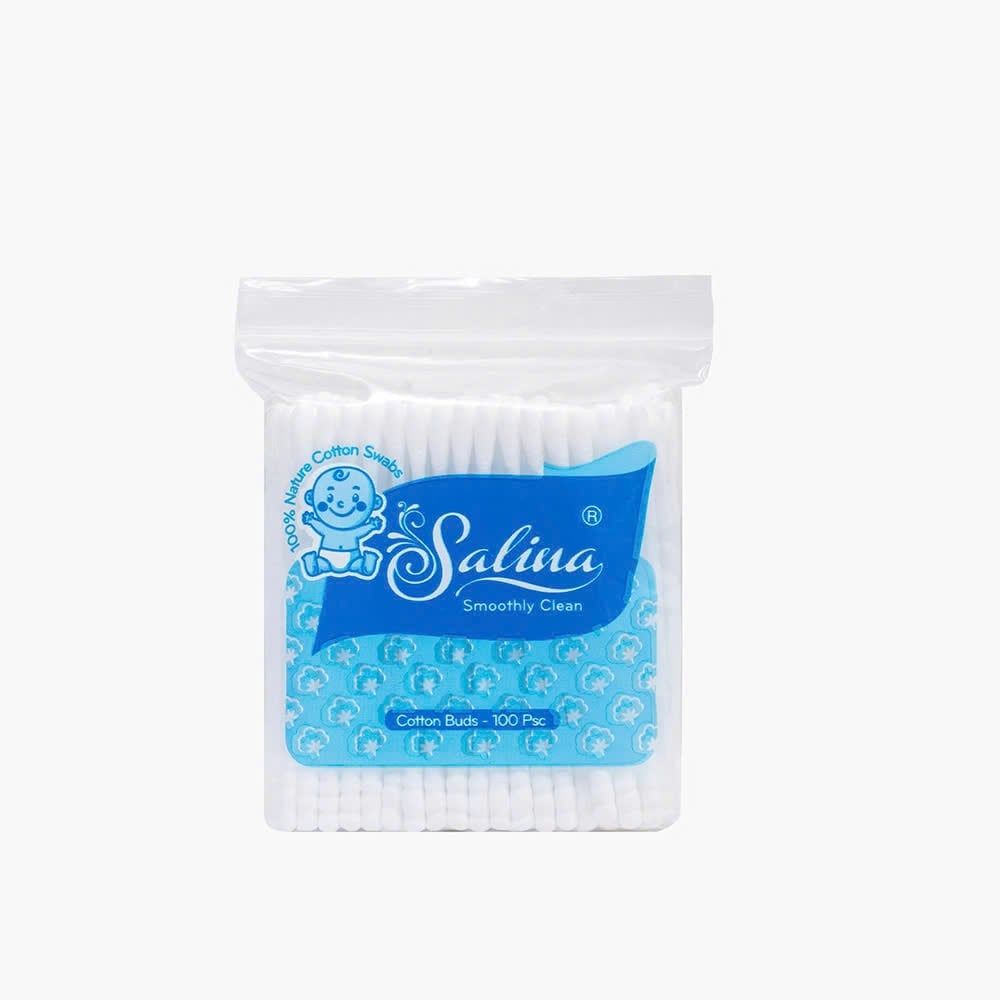 Gói 100 chiến tăm bông Trẻ Em Salina Cotton SBD010