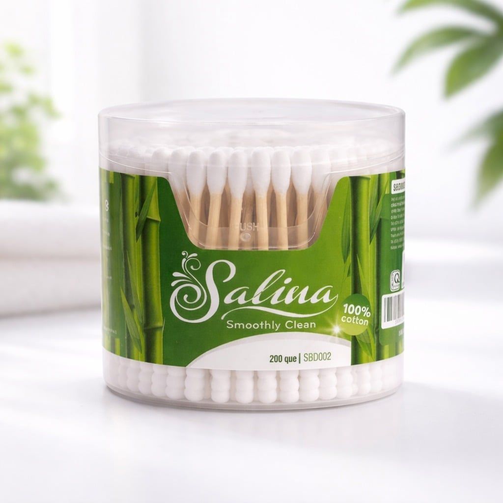 Hộp tăm bông Salina SBD002