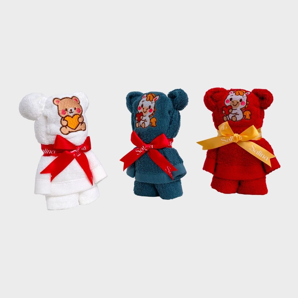 [Quà tặng không bán] Khăn bông hình gấu