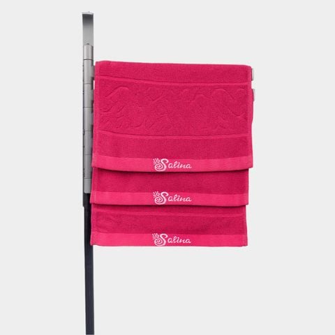 Bộ 3 Khăn Mặt Cotton Salina 28x32cm đỏ đô SFT001EDP03