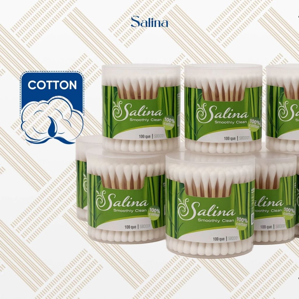 Hộp tăm bông Salina SBD001