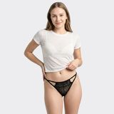 Quần Lót Nữ Bikini Cecina Ren Không Viền Phối Dây Đai CBI005EDP01