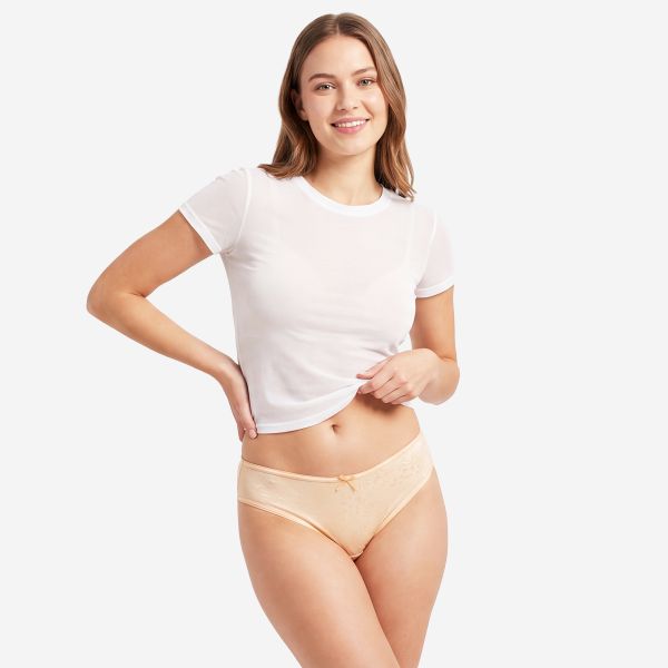 Quần Lót Nữ Bikini Hoa Văn Ren Chìm Cecina CBI032