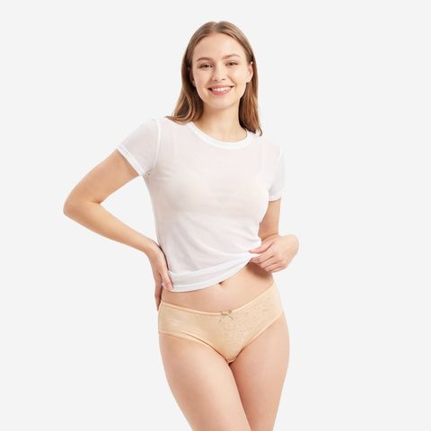 Quần Lót Nữ Bikini Hoa Văn Ren Chìm Cecina CBI032