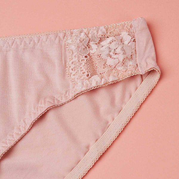 Quần lót Nữ lưng thấp Cecina Bamboo phối ren CPB3