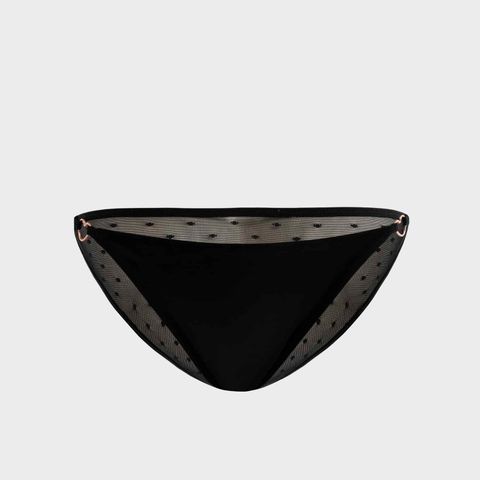 Quần Lót Nữ Bikini Cecina Lưới Chấm Bi Phối Kim Loại CBI008EDP01