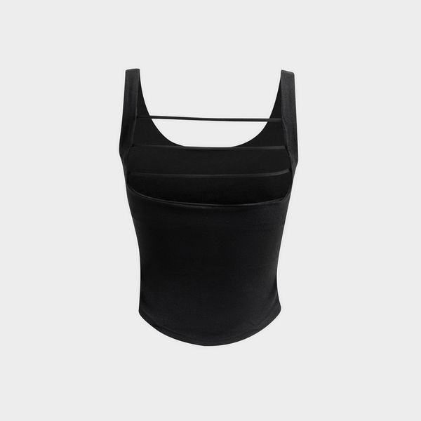 Áo Ba Lỗ Tanktop Nữ Có Đệm Ngực Solid Cecina CBR005EDP01