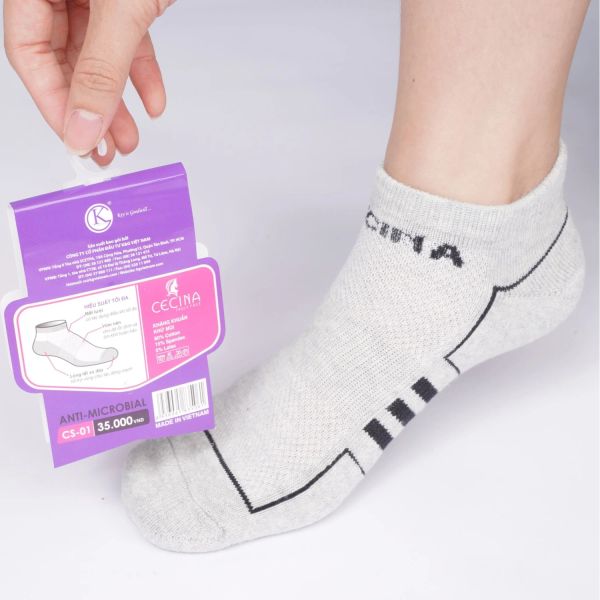 Tất cổ ngắn Nữ Cecina Cotton CS01