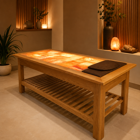 Giường đá muối Massage (Không có chân giường)