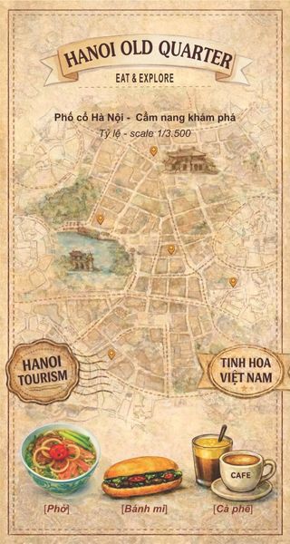  Bản đồ du lịch Phố cổ Hà Nội 