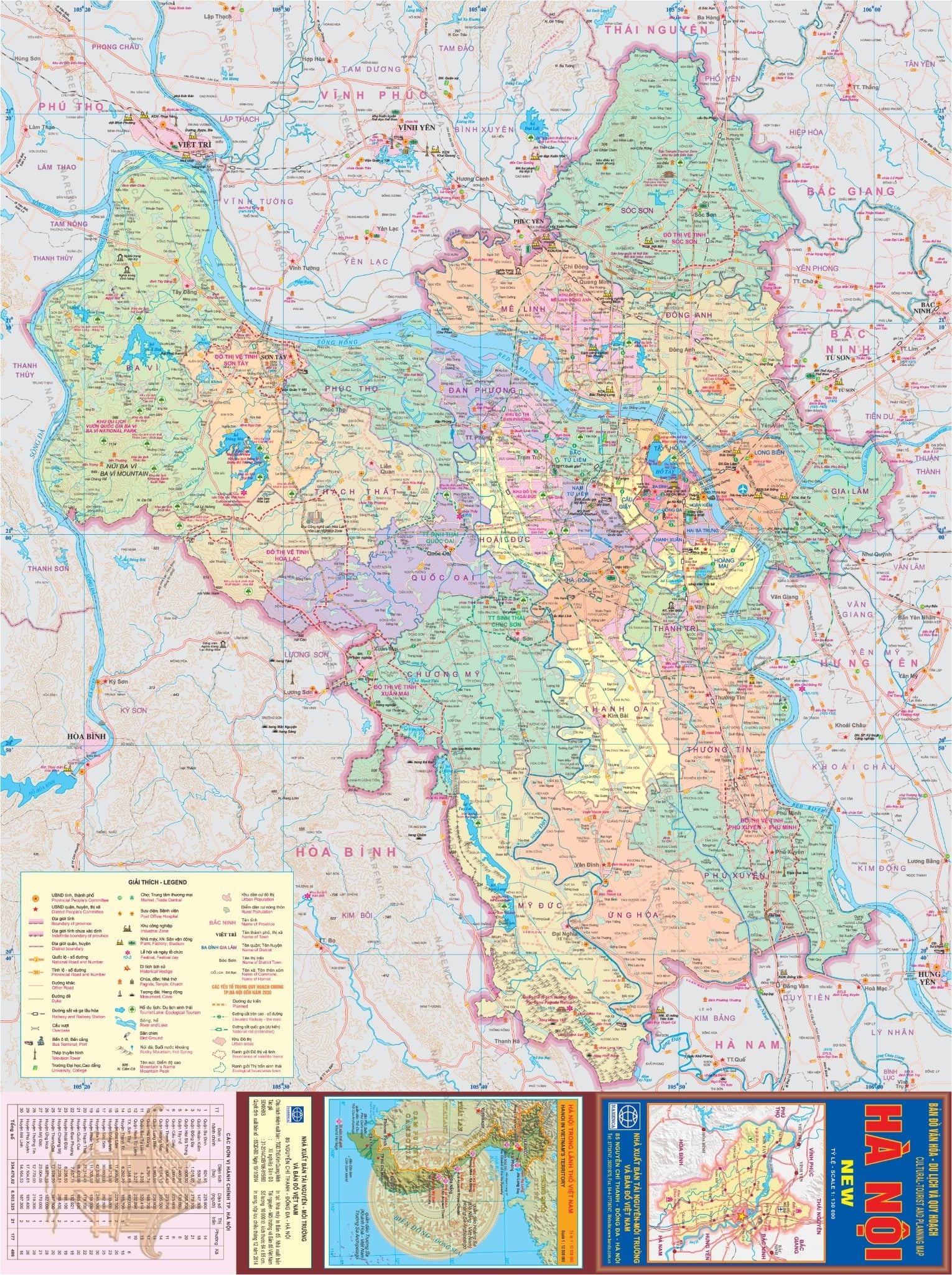  Bản đồ du lịch Hà Nội 