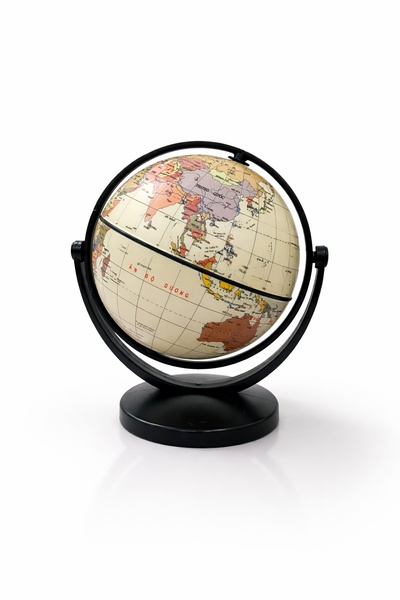  Quả địa cầu phi 10.6cm hành chính xoay 720 độ 