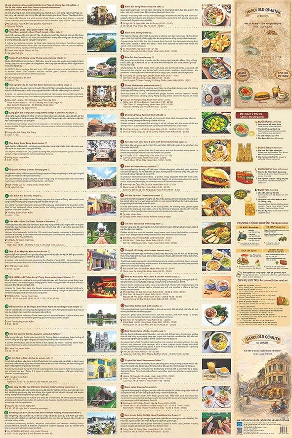  Bản đồ du lịch Phố cổ Hà Nội 