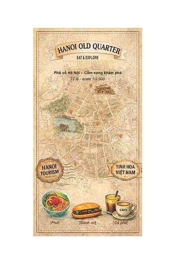  Bản đồ du lịch Phố cổ Hà Nội 