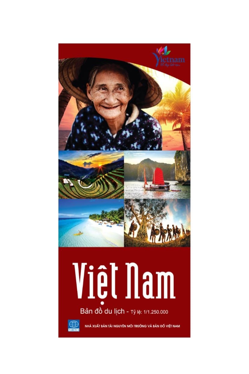  Bản đồ Việt Nam du lịch bắc nam song ngữ Việt - Anh 