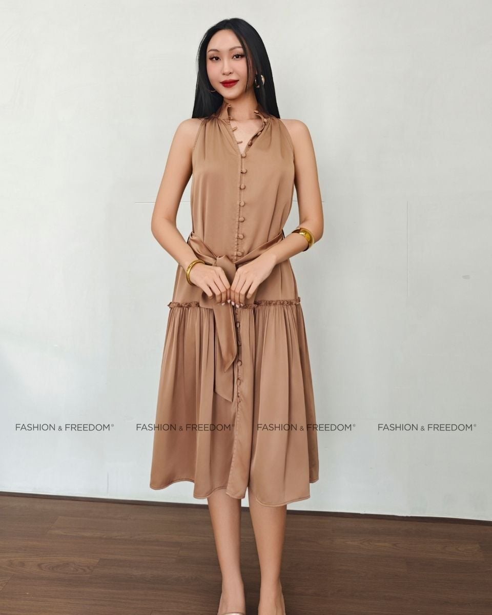 Đầm Lụa Cà Phê