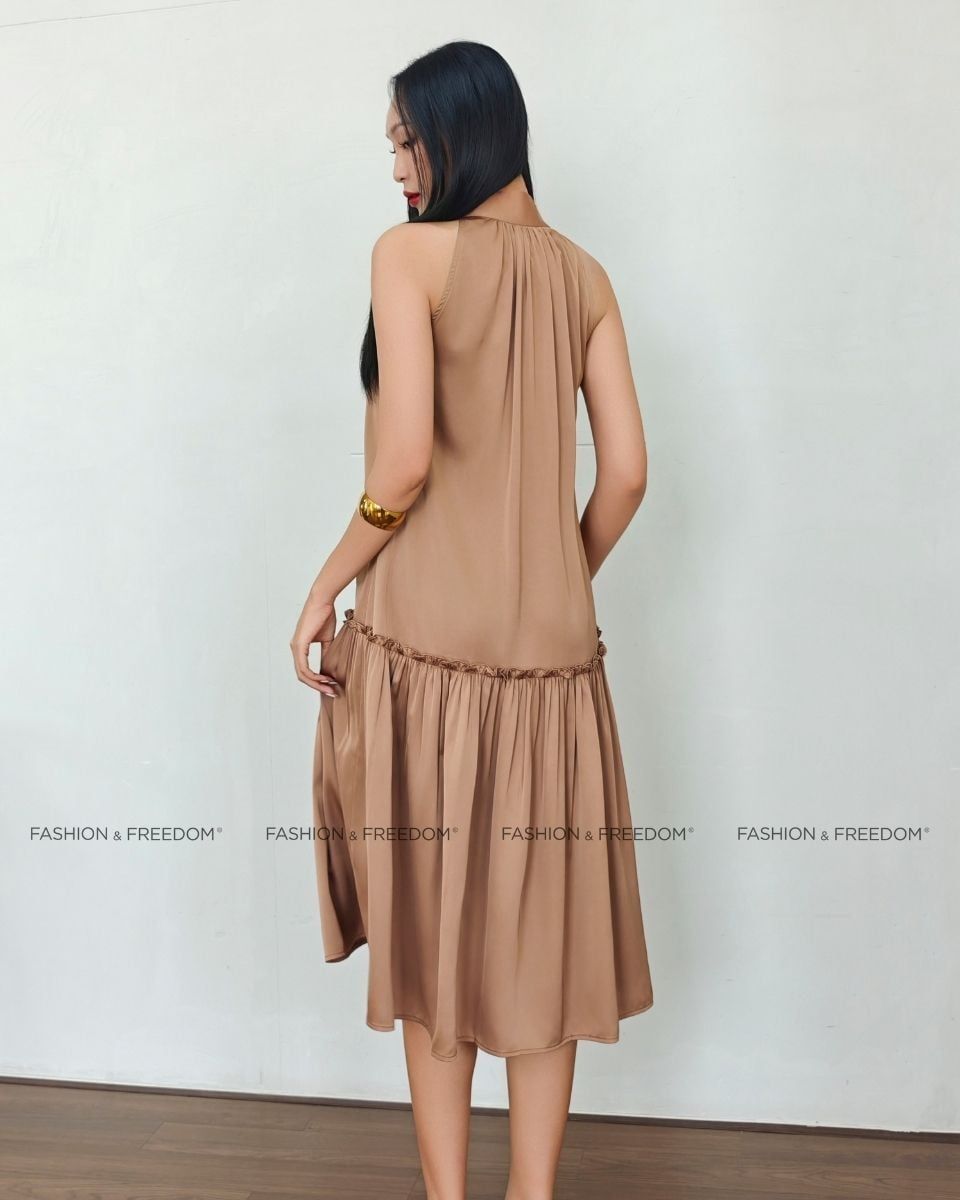 Đầm Lụa Cà Phê