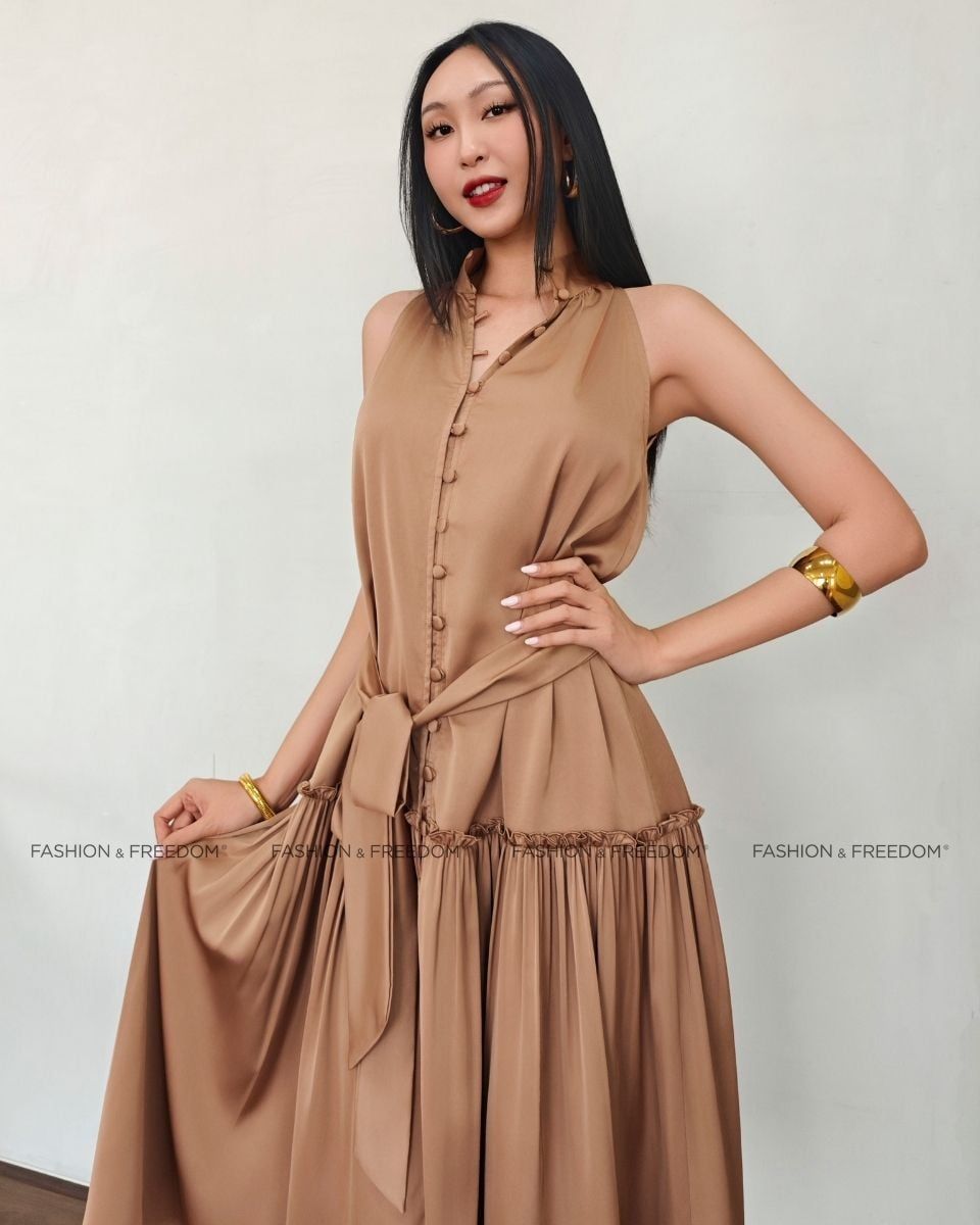 Đầm Lụa Cà Phê