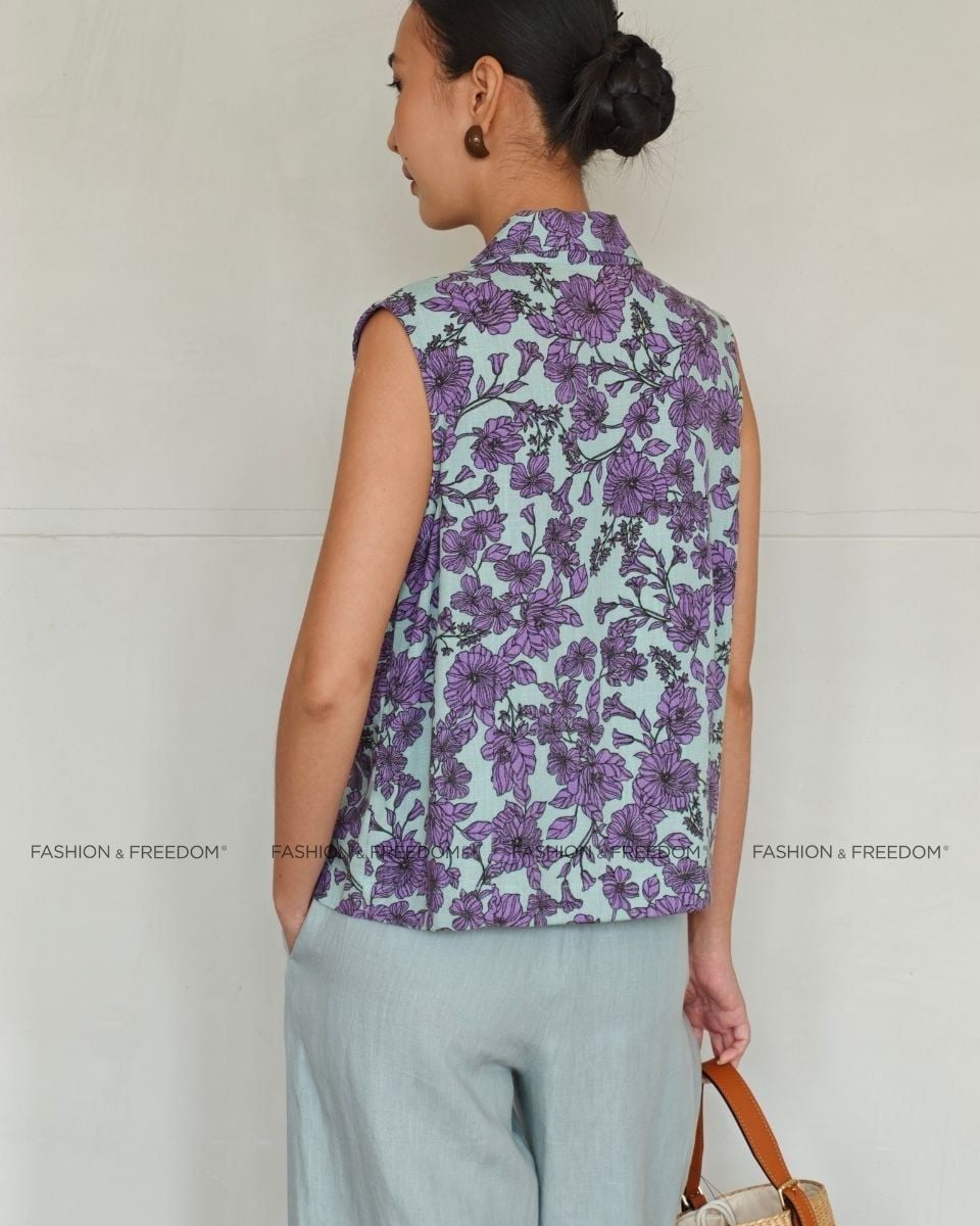 Quần Dài Linen Nữ Xanh Mint Sắc Màu Tự Do