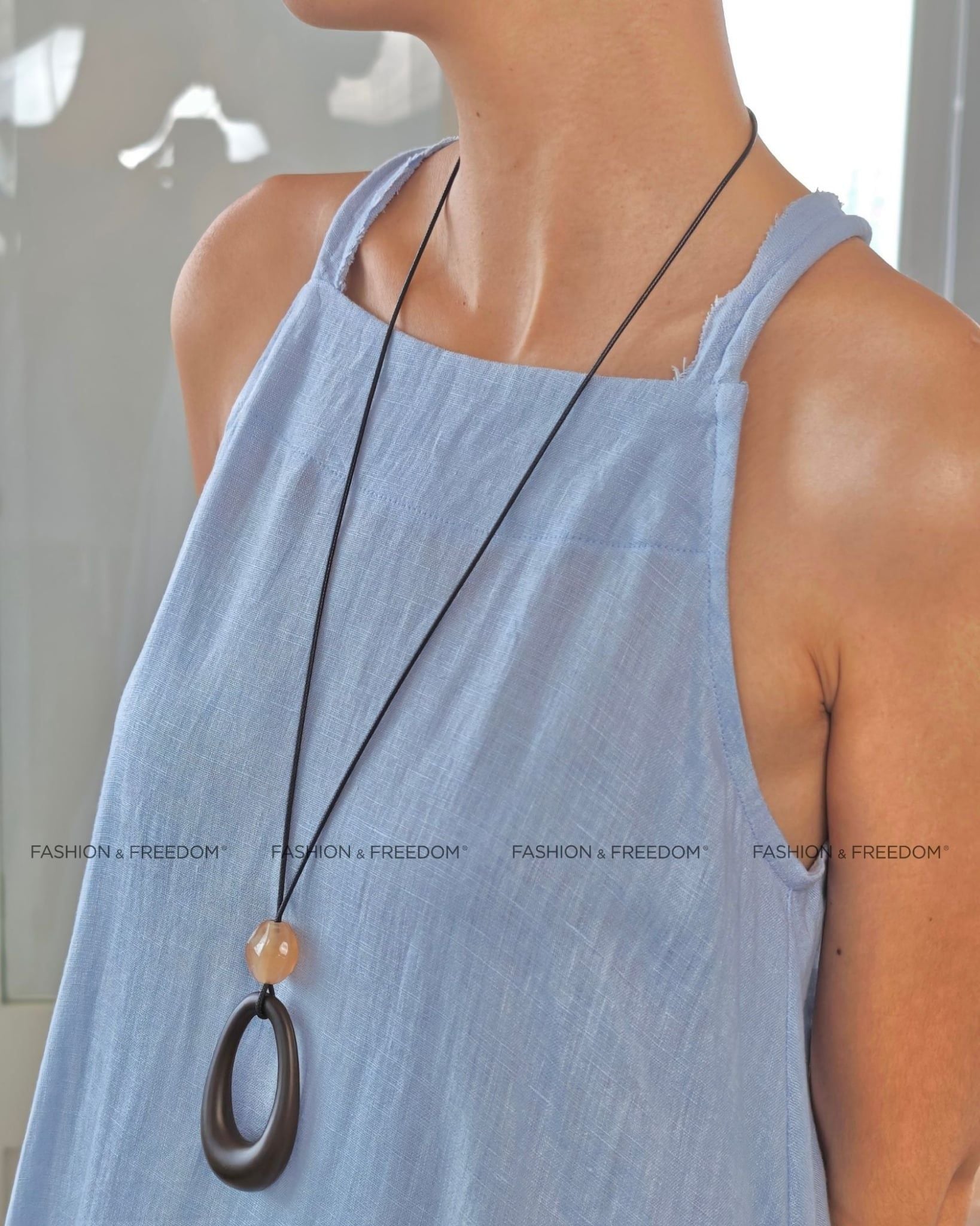 Đầm Linen Nữ Xanh BN